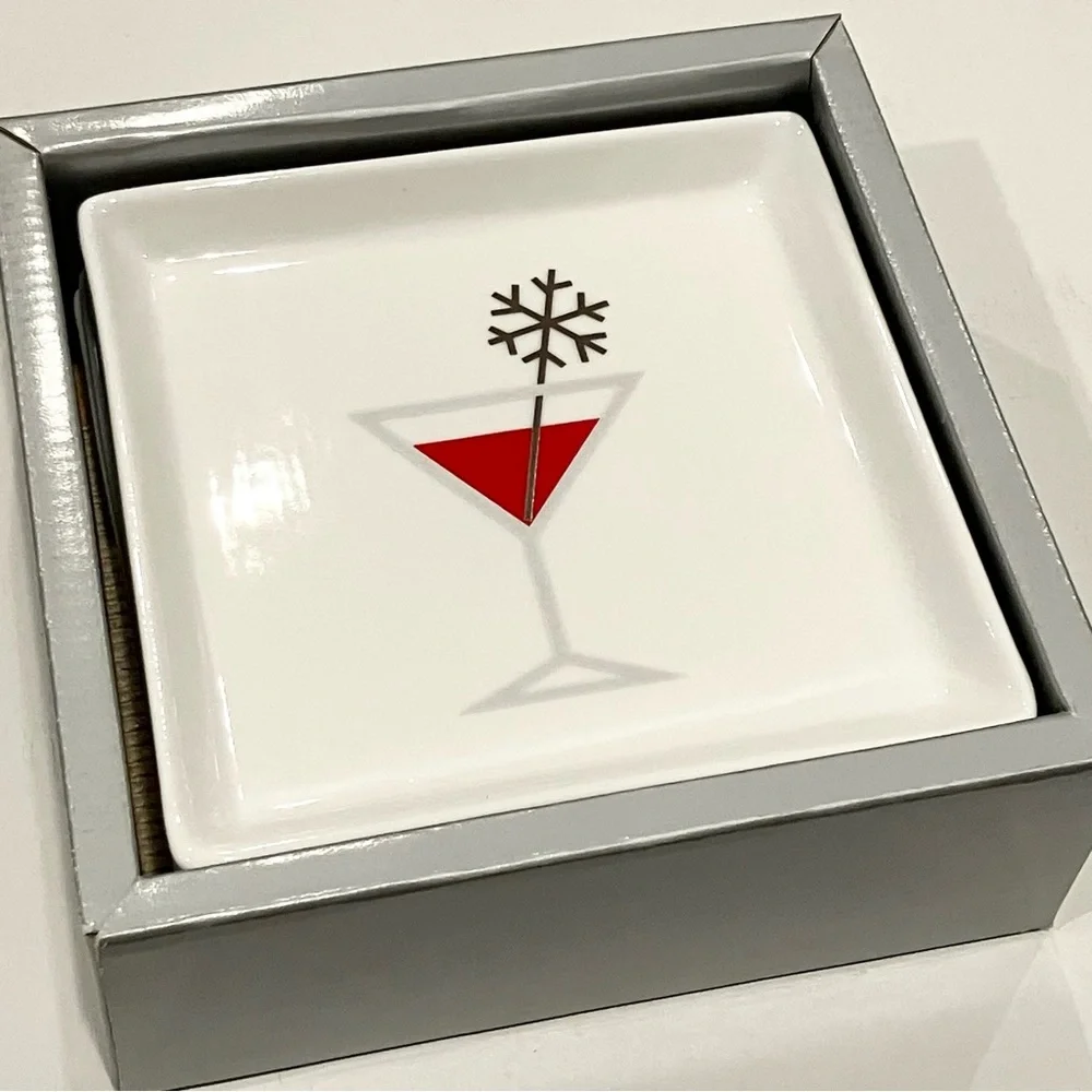 Crate&Barrel | Set of 6 Jack Frost Appetizer Plates